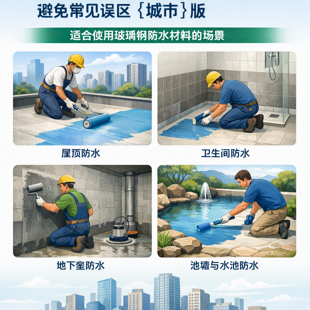 玻璃钢防水材料施工注意事项，避免常见误区 嘉峪关 版