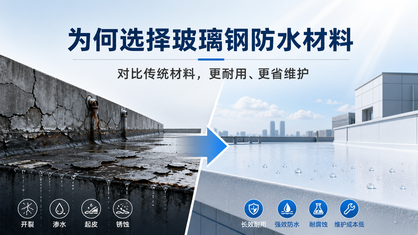 在嘉峪关，为何选择玻璃钢防水材料而非传统材料