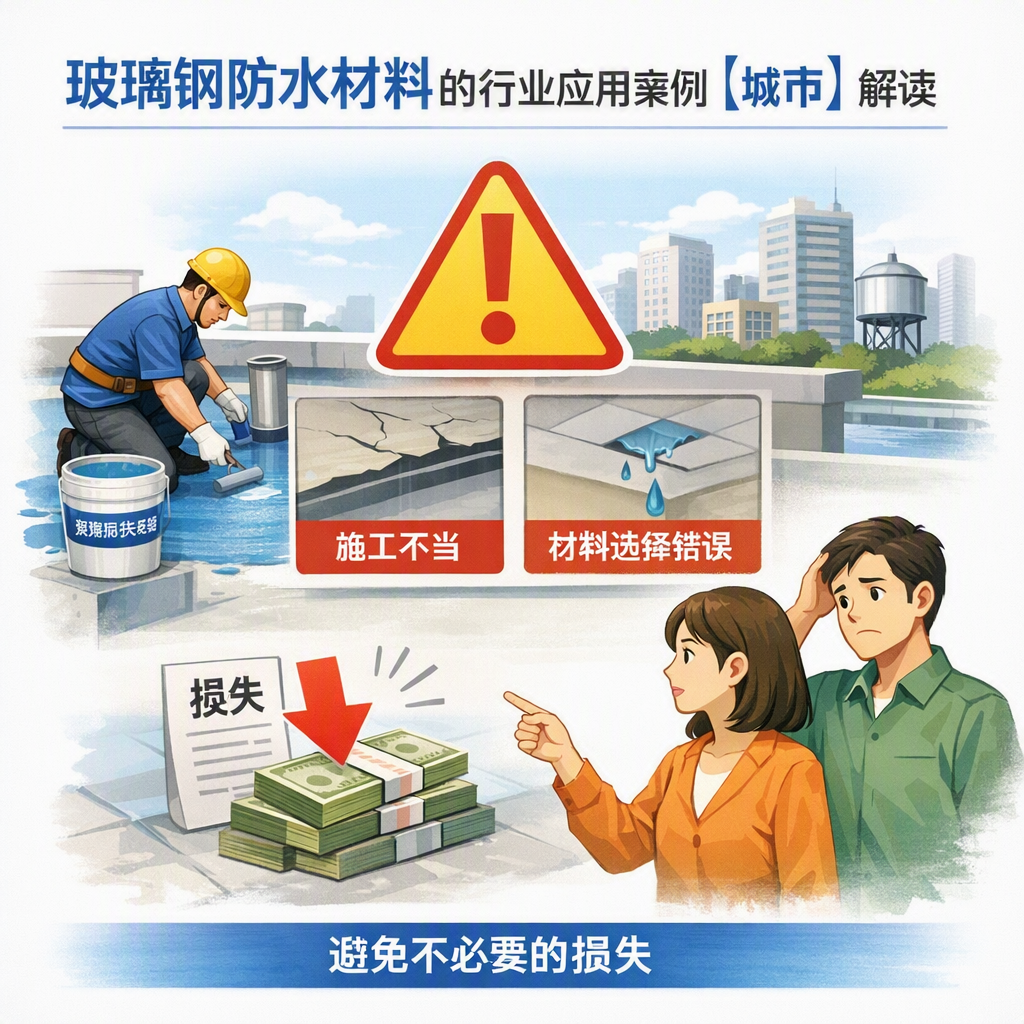 玻璃钢防水材料的行业应用案例，嘉峪关解读